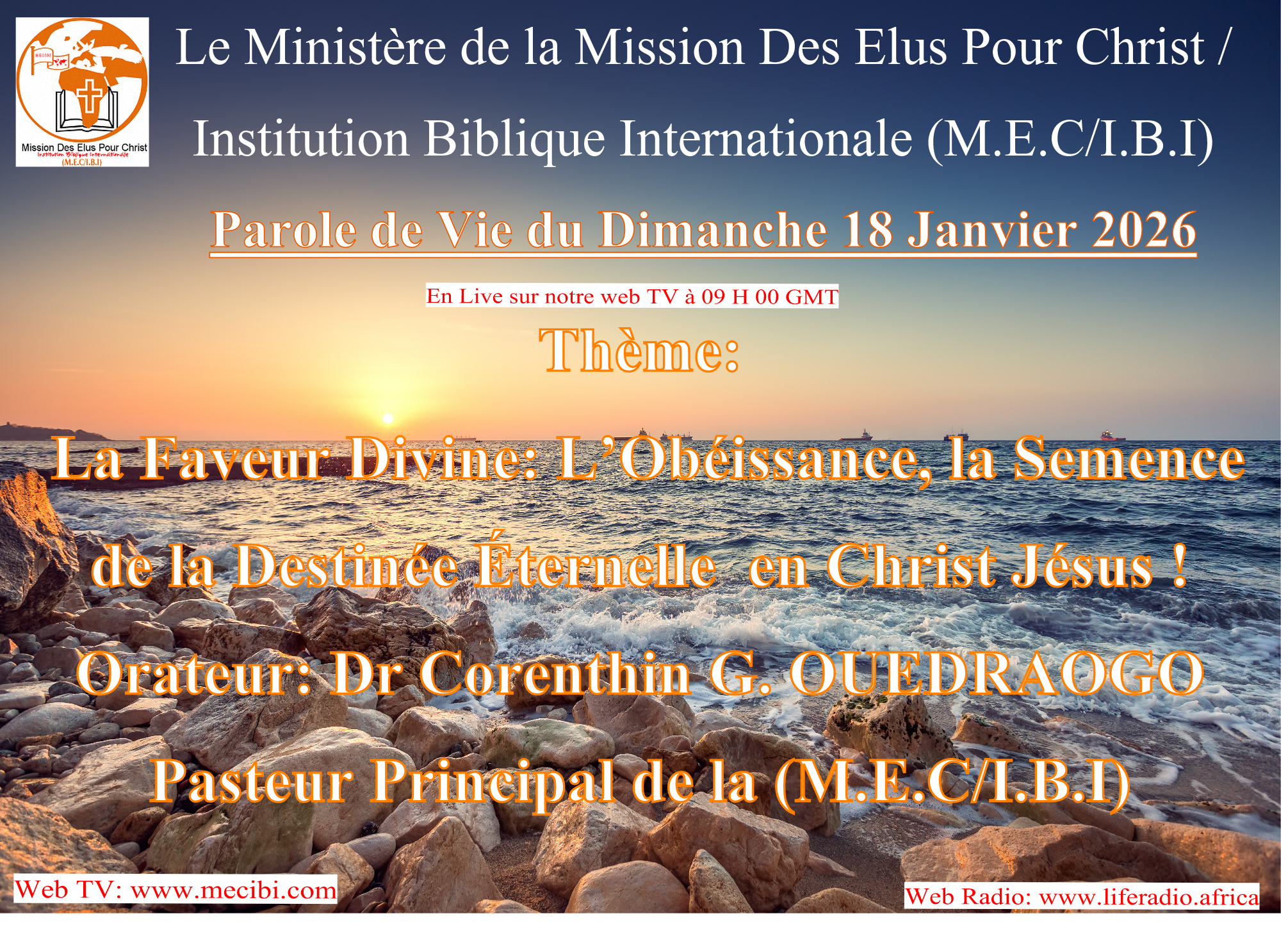 CULTE DU DIMANCHE 18 JANVIER 2026